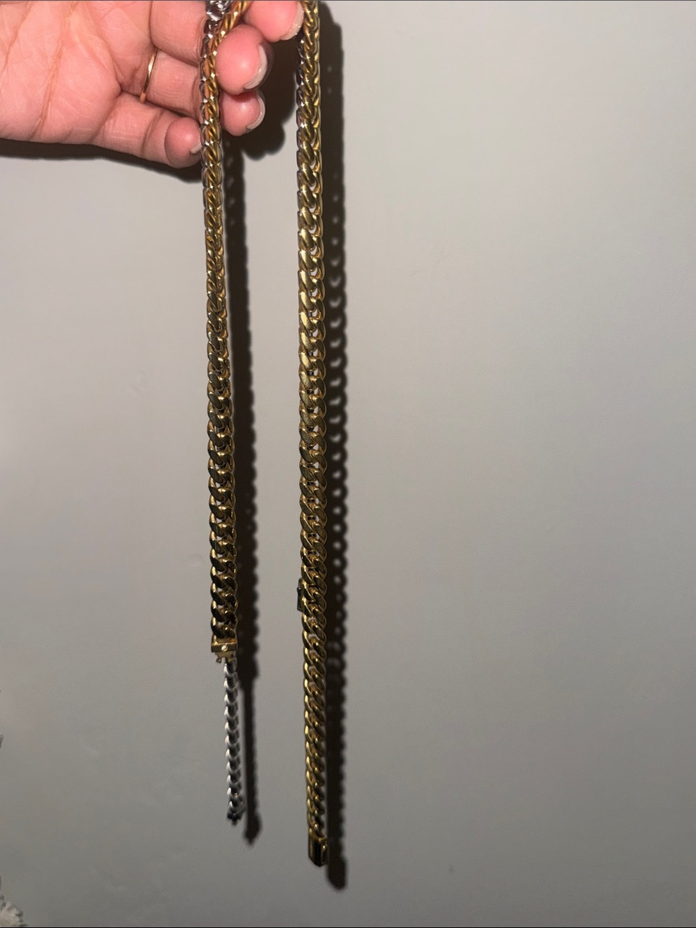 Gold/ Silver Cuban Link Chain Necklace for Men Jaxxon